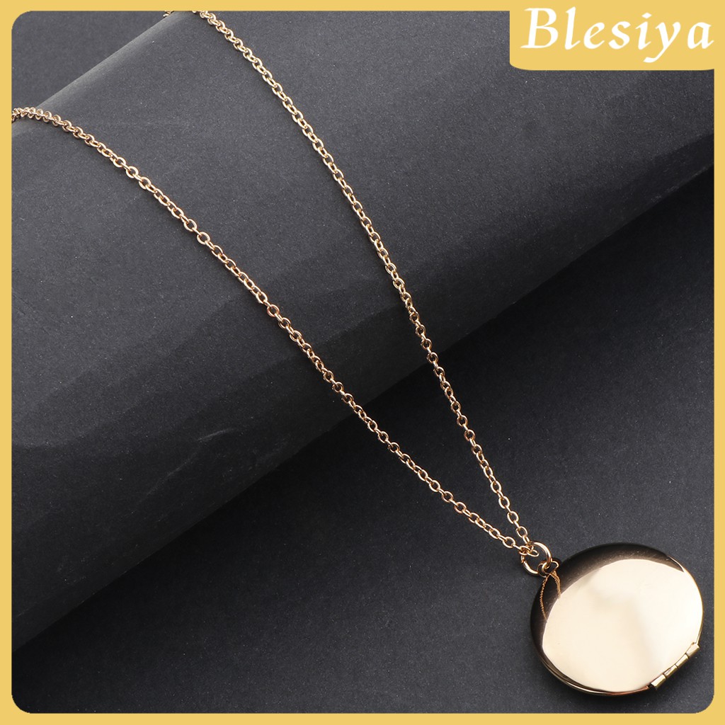 (Hàng Mới Về) Mặt Dây Chuyền Tròn Khung Ảnh Lưu Giữ Hình