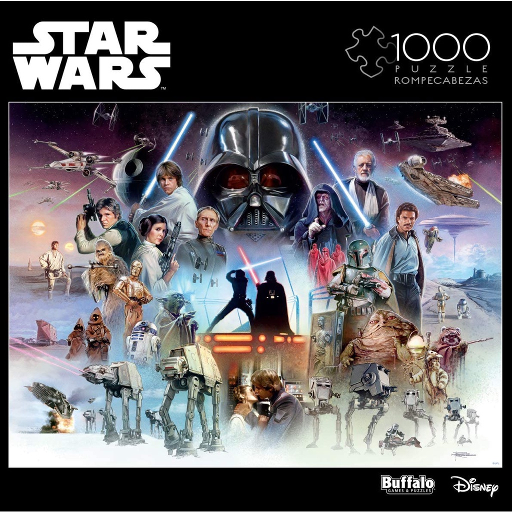 Tranh Ghép Hình 1000 Mảnh Phong Cảnh, Hoạt Hình, Josephine Wall, Jigsaw Puzzle Star Wars Pcs