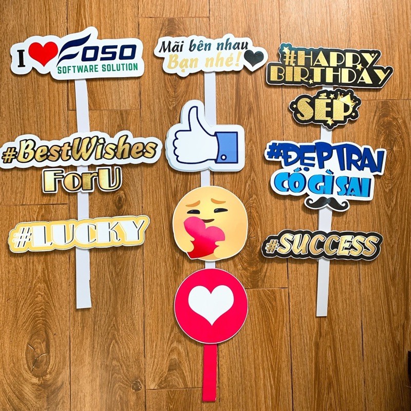 Cây hashtag cầm tay, thôi nôi,sinh nhật,sự kiện theo yêu cầu (chủ đề sinh nhật,thôi nôi,sự kiện...)