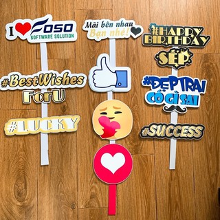 Cây hashtag cầm tay, thôi nôi,sinh nhật,sự kiện theo yêu cầu (chủ đề sinh nhật,thôi nôi,sự kiện...)