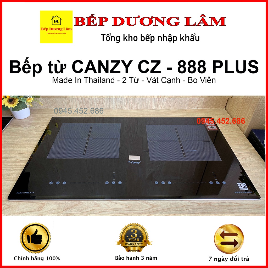 Bếp Từ Đôi Canzy CZ 888 Plus ✅ Tặng mã giảm giá ✅ Nhập khẩu Thái Lan ✅ Bảo hành 3 năm