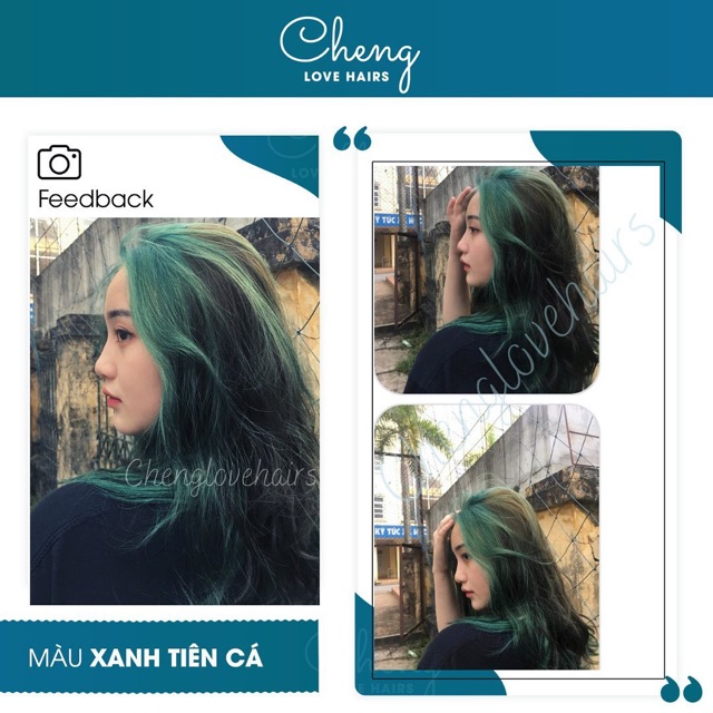 (KÈM TẨY) Thuốc nhuộm tóc màu XANH TIÊN CÁ | BigBuy360 - bigbuy360.vn
