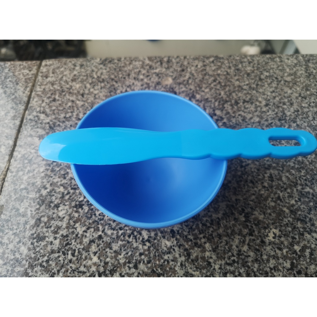 Chén/ Bát cao su siêu dẻo tặng kèm bay trộn đủ size trộn bột thạch cao