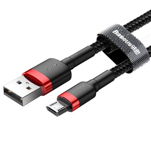 Cáp Sạc Nhanh Micro USB 💎Cao Cấp + Đảo Được Đầu💎Baseus Cafule (Quick charge 3.0, dòng tối đa 2.4A, ) - Hàng chính hãng