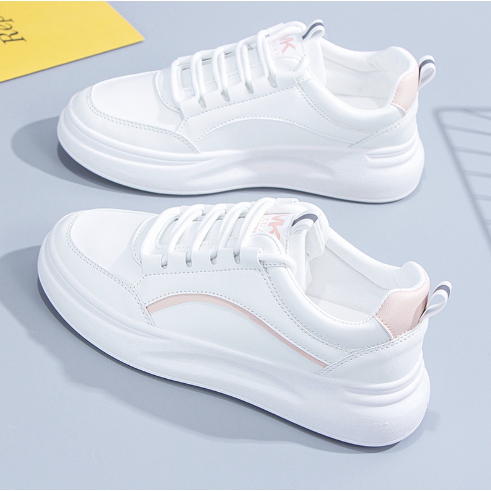 Giày nữ thể thao nữ viền xanh đơn giản mã số 55