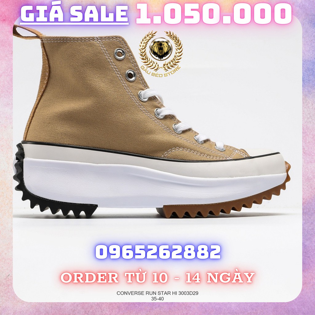 Order 1-3 Tuần + Freeship Giày Outlet Store Sneaker _J.W. Anderson x Converse ST chuck Run Star Hike1970s MSP: 3003D29