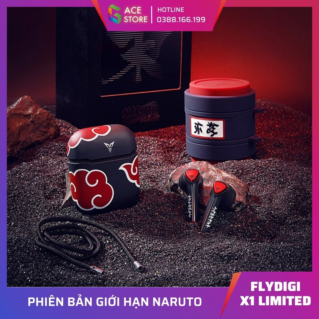 Flydigi X1 bản giới hạn Naruto Edition| Tai nghe chơi game không dây true wireless