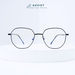 Gọng Kính Cận Kim Loại Đa Giác Form Lớn I144 (Tặng Khăn Hộp)