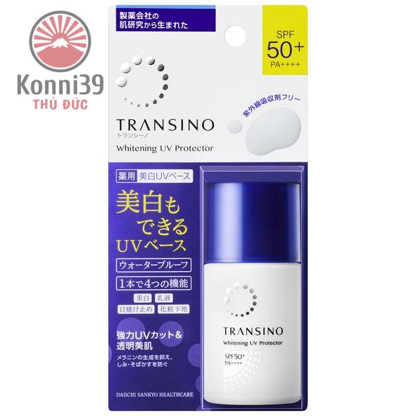 KEM LÓT TRANG ĐIỂM CÓ CHỐNG NẮNG TRANSINO SPF50+ PA++++ (LỌ 35GR) - HÀNG NỘI ĐỊA NHẬT