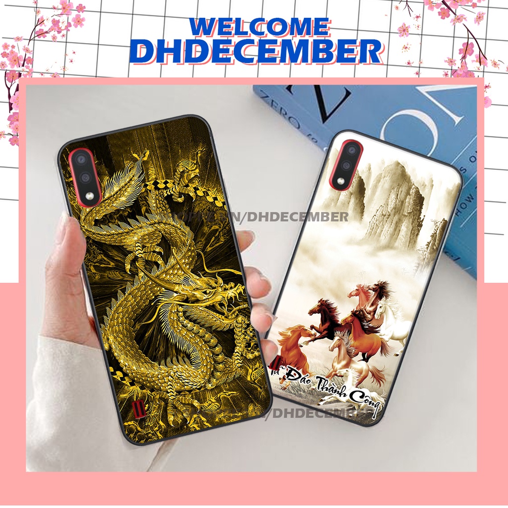 Ốp lưng Samsung Galaxy A01 in hình thư pháp tâm an vạn sự an ,mã đáo thành công SIÊU CHẤT