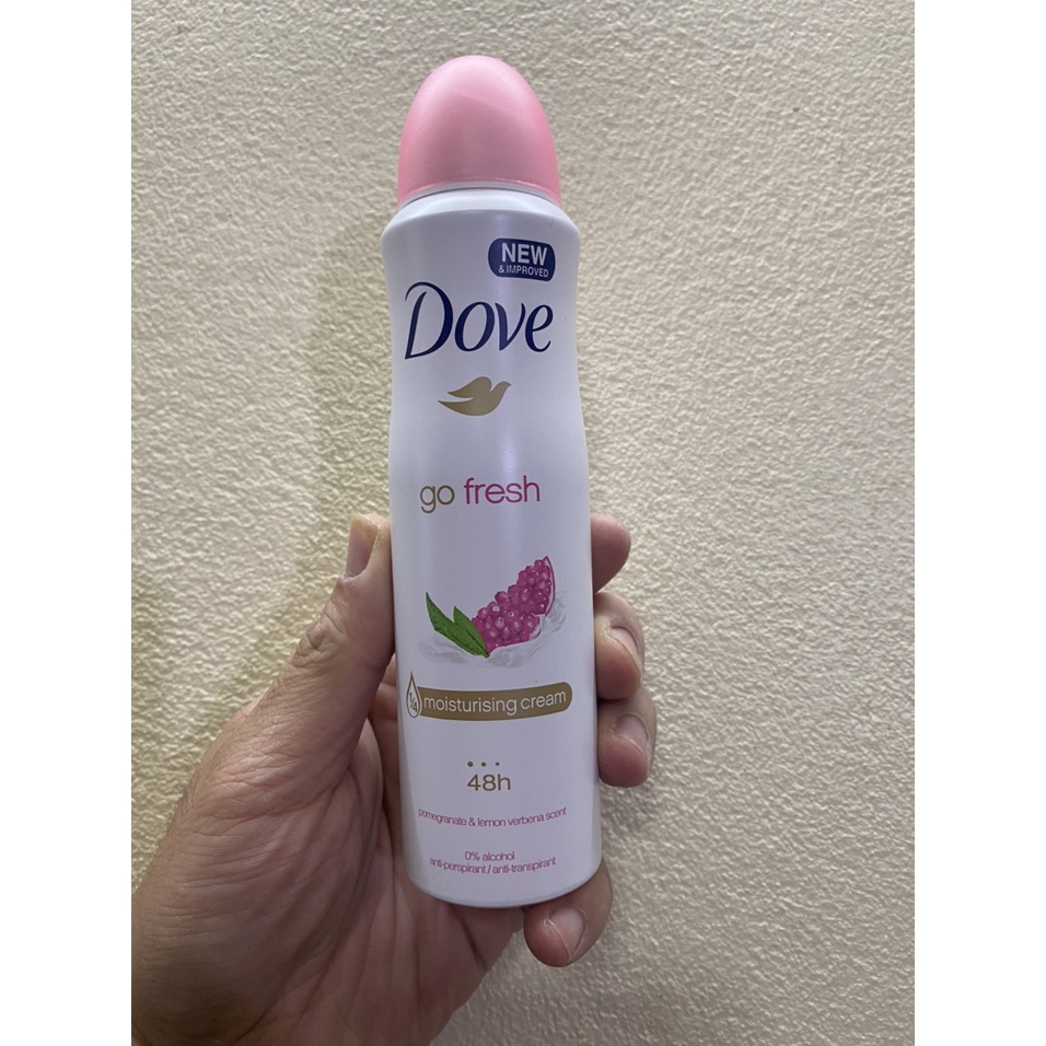 Xịt Khử Mùi toàn thân Dove  48h Go Fresh Nữ 150ml Mỹ