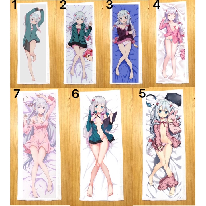 Gối ngủ anime Izumi Sagiri dài 40cm x 1m /Gối ôm dài Izumi sagiri