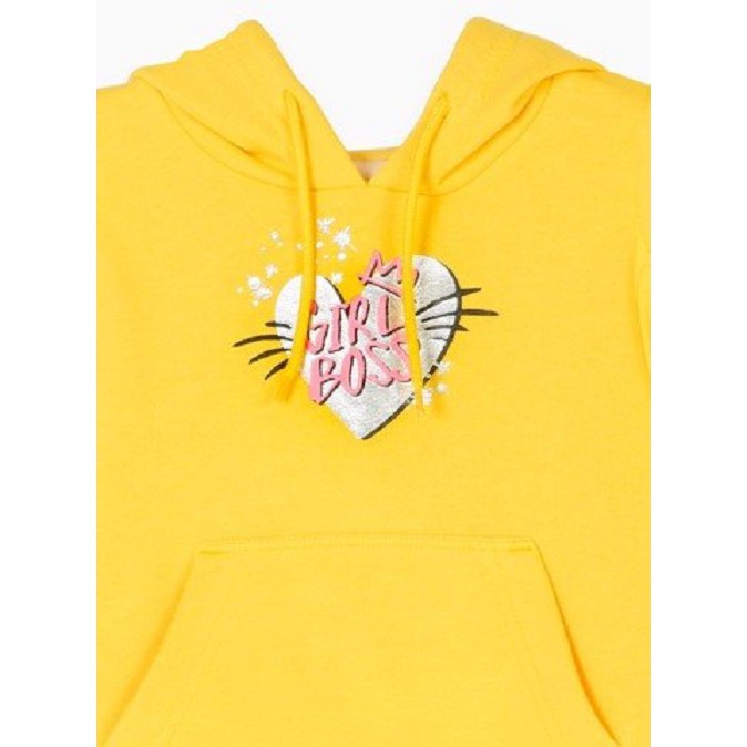 Áo hoodie bé gái dài tay khoét vai Girl Boss M.D.K - xinh xắn, dễ thương