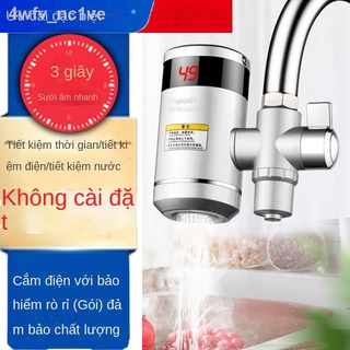 [ Siêu Tiết kiệm]☫Vòi nước nóng lạnh điện Rongshida bếp kép gia nhiệt tức thì miễn phí lắp đặt bình inox làm nhanh