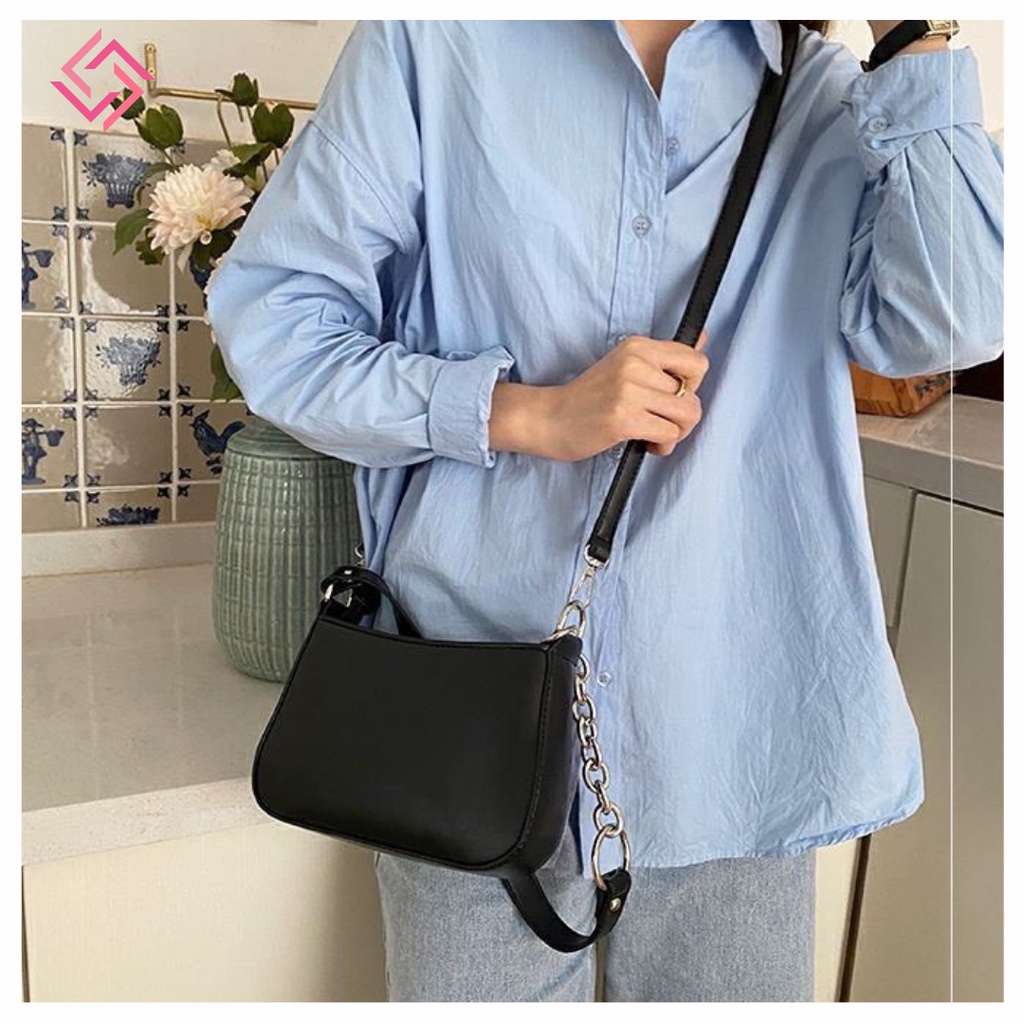 Túi xách nữ đẹp da pu phong cách hàn quốc đeo chéo đeo vai đi chơi giá rẻ LUCIA STORE TXN35