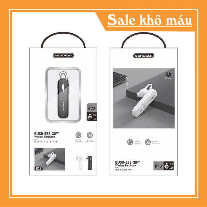 Tai Nghe Blutoot Sendem E22 tiện dụng - kết nối nhanh ổn định.