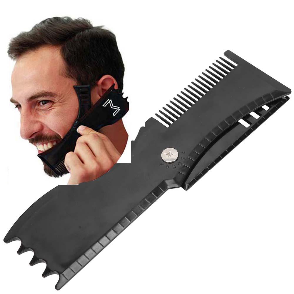 XIANTIN Lược Chải Tóc Dê 360 Độ Cho Nam°Thước Xoay Tạo Kiểu Râu Màu Đen Có Thể Điều Chỉnh