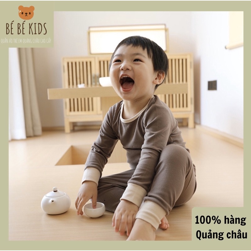 {HÀNG QUẢNG CHÂU} BỘ DÀI LEN TĂM CẠP CAO MINKYMOM CHO BÉ