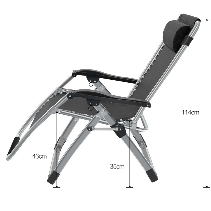 Ghế xếp ngủ thư giãn tại văn phòng Ghế gấp khung inox cao cấp không gỉ vải bố thay đổi kích thước | BigBuy360 - bigbuy360.vn