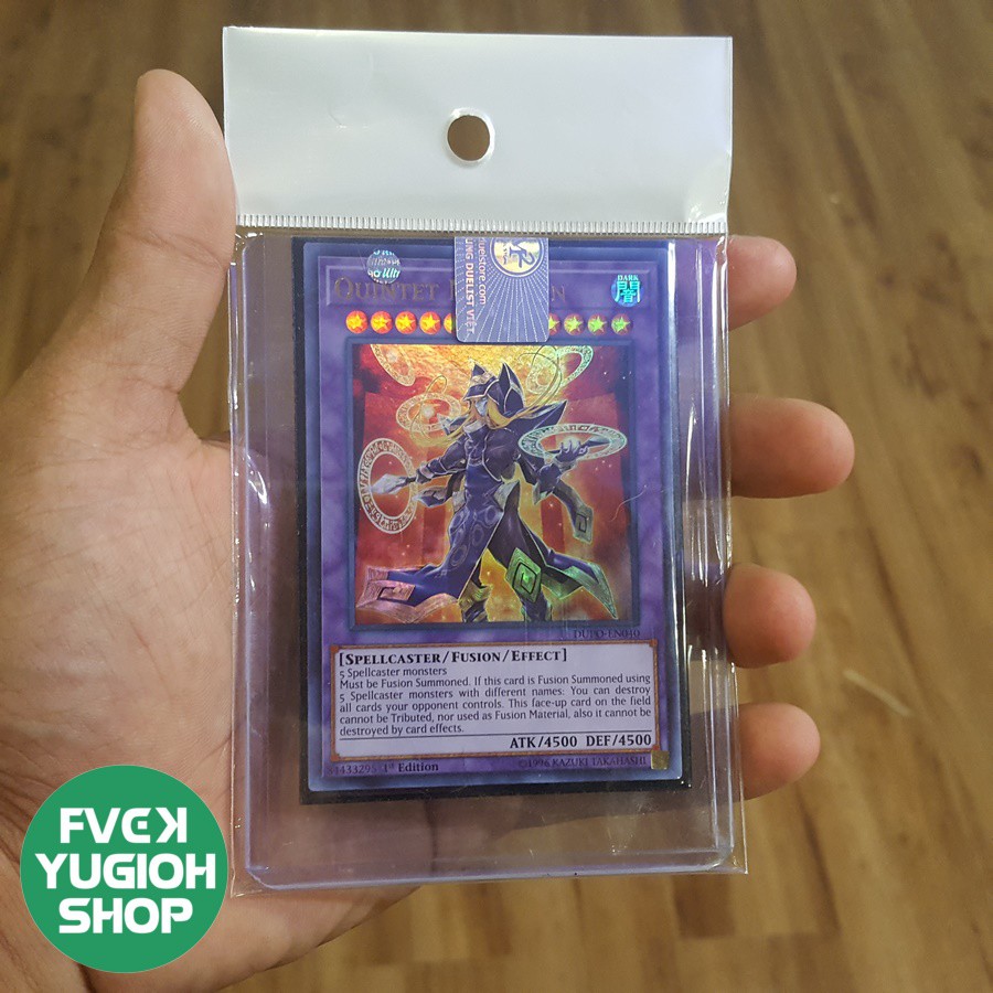 Thẻ bài / Lá bài yugioh - DUPO-EN040 Quintet Magician – Ultra Rare - Tặng bọc nhựa cứng bảo quản