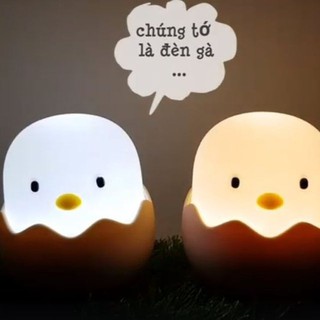 Đèn Ngủ Trứng Nở Gà Con - Sáng Tự Động Trong Đêm