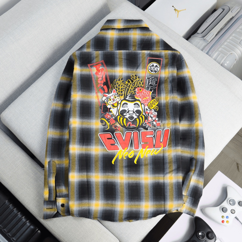 ÁO SƠ MI NAM- ÁO KHOÁC NAM CARO EVISUS NEO NEW THẦN TÀI ẬP VÀO NHÀ SIÊU MAY MẮN- CHẤT VẢI NỈ CARO MỀM MỊN MÁT CỰC HOT