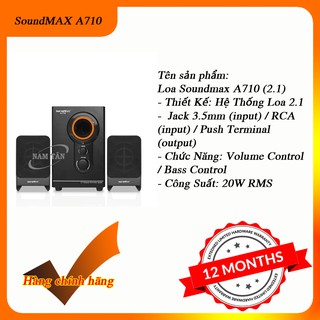 Loa máy tính Soundmax A820 (Hàng chính hãng)