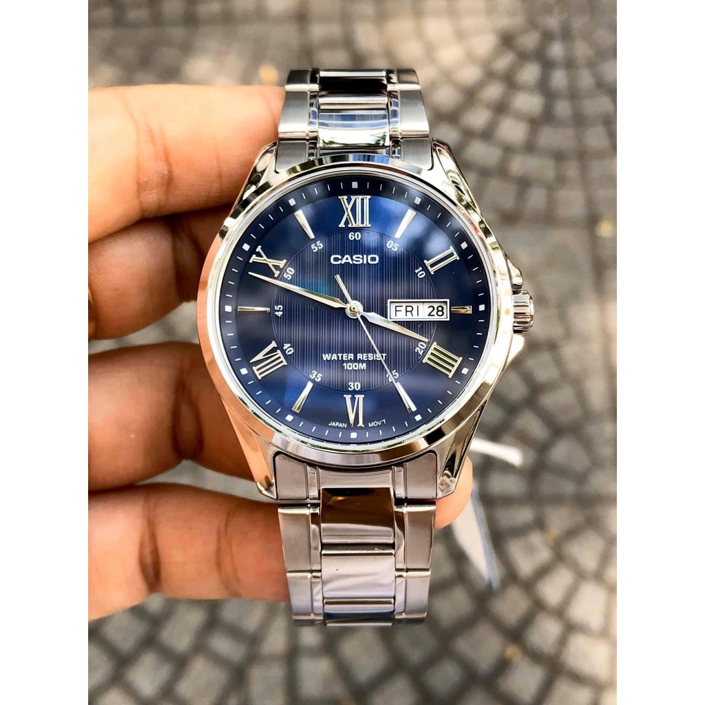 Đồng Hồ Nam Dây Thép Casio Standard MTP-1384D-2A Chính Hãng MTP-1384D-2AVDF