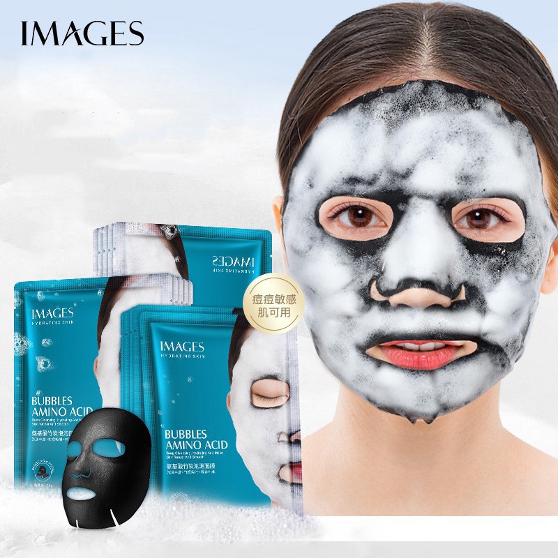 Mặt nạ sủi bọt than tre dưỡng ẩm kiềm dầu thương hiệu IMAGES CS43 | BigBuy360 - bigbuy360.vn