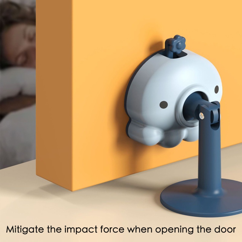 Miếng Dán Chặn Cửa Bằng Silicone Tự Dính Không Cần Khoan