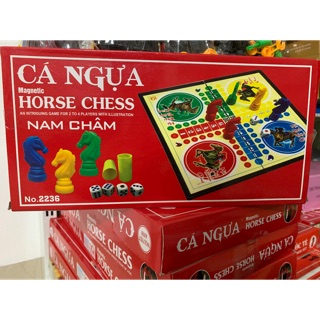 Bộ cờ cá ngựa nam châm cao cấp KT 28x28cm (2236-cỡ vừa)