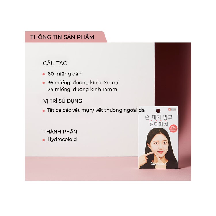 Hộp miếng dán mụn Dr Wonder Wonder Pack