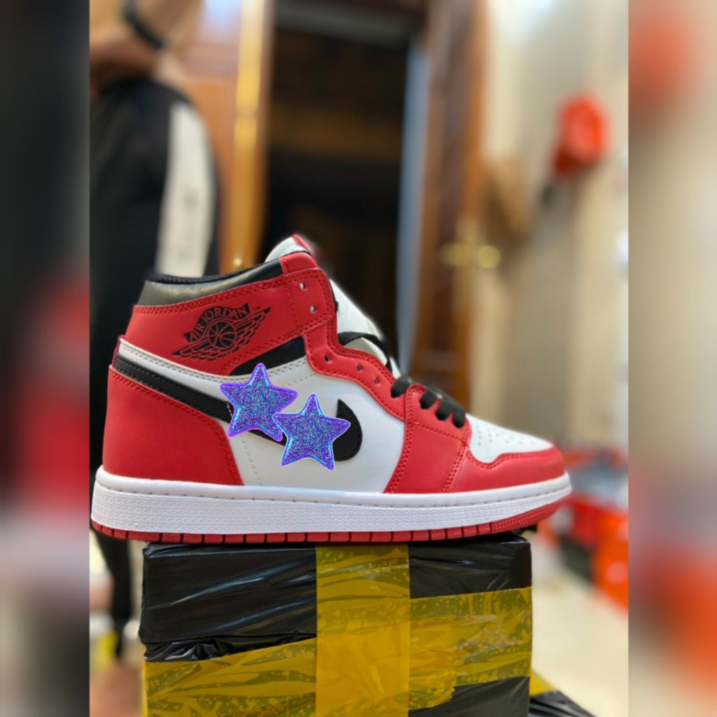 Giày Sneaker Jordan 1 Trắng Đỏ Cao Cấp Full Size Nam Nữ | BigBuy360 - bigbuy360.vn