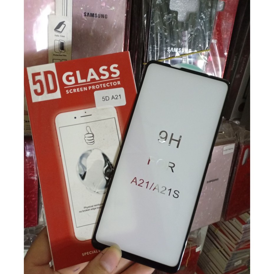 Kính cường lực Full màn 5D xịn cho Samsung A21,A21S Full keo màn hình siêu cứng Siêu bền