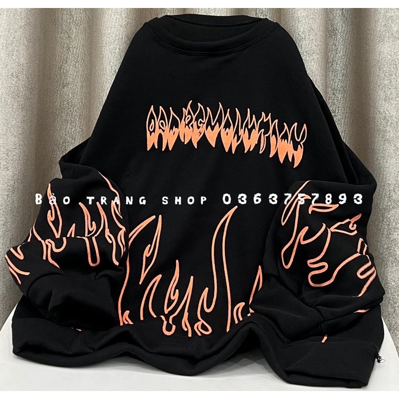 Áp Nỉ Sweater Lửa Hot Unisex FREESHIP Form Rộng Nam Nữ Ulzzang