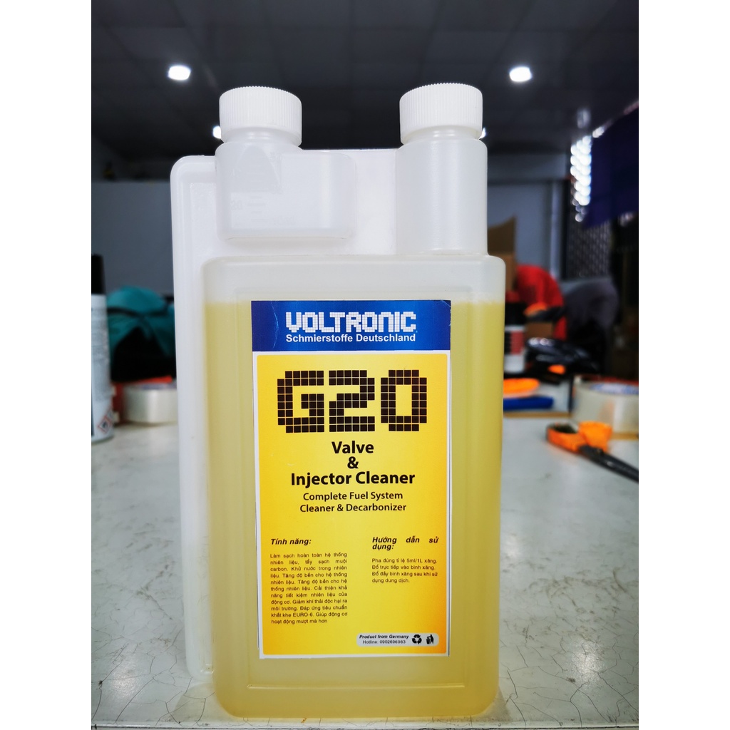 Phu Gia Vệ Sinh Kim Phun Buông Đốt Voltronic G20 Valve &amp; Injector Cleaner 1000ml