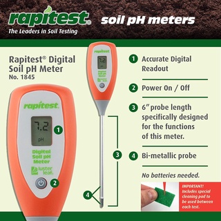 Bút Đo PH Đất Rapitest Soil PH Meter Thiết Bị Đo PH Đất Trồng Cây Máy đo ph đất - độ ẩm đất