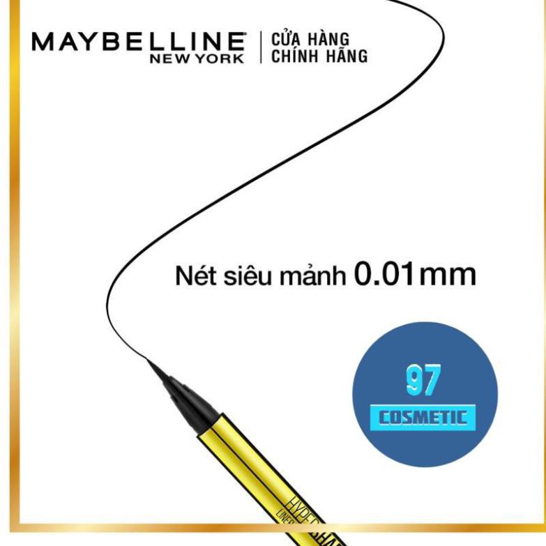 Bút Kẻ Mắt Nước Maybelline Nét Mảnh Hyper Sharp Laser Eyeliner 0.5g - 97 COSMETIC