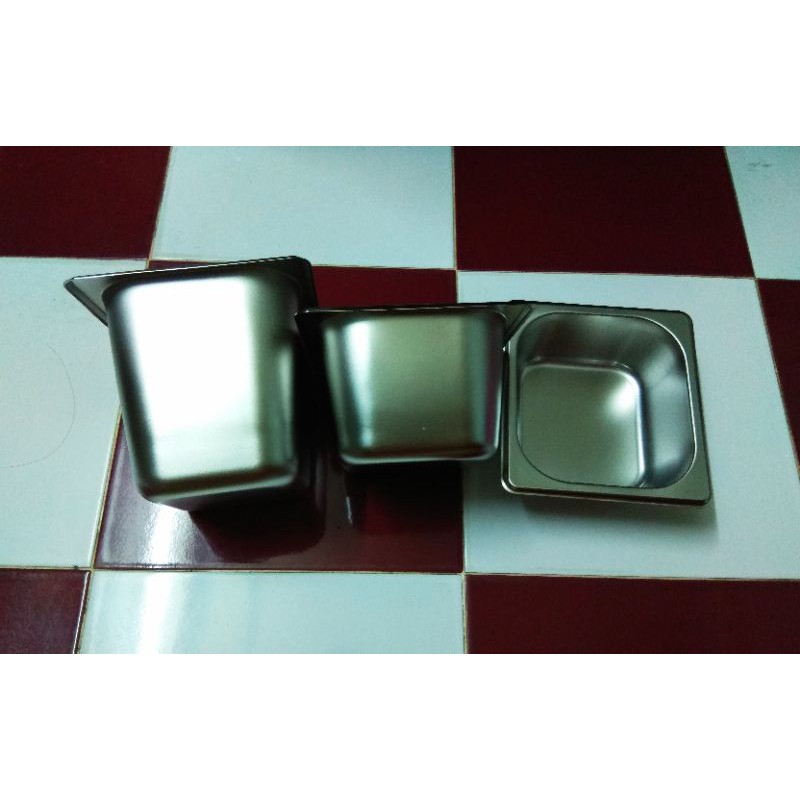 KHAY GN 1/6 ĐỰNG THỰC PHẨM, topping INOX 304