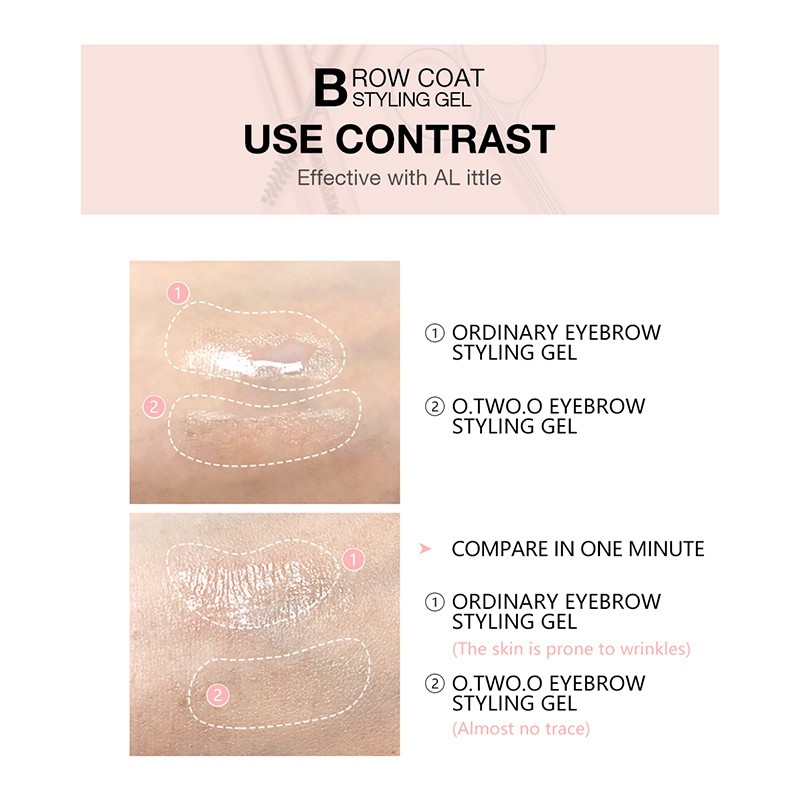 (Hàng Mới Về) Gel Định Hình Lông Mày O.Two.O Kháng Nước Nhanh Khô Lâu Trôi Kèm Kéo | BigBuy360 - bigbuy360.vn