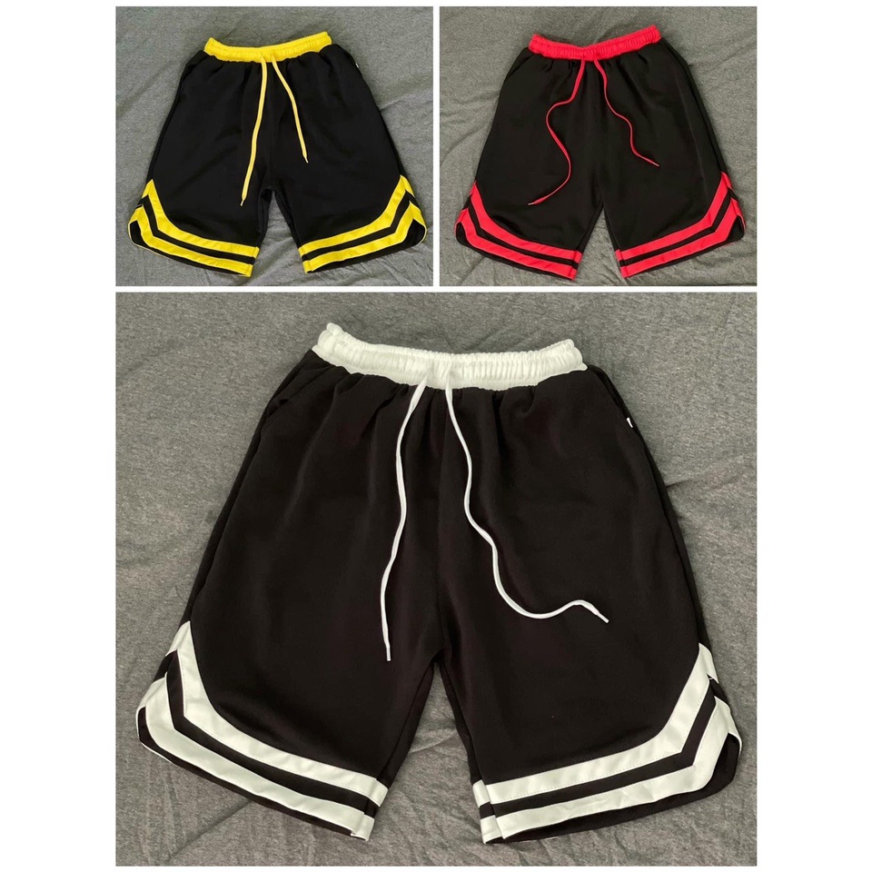QUẦN SHORT 2V ĐEN Ulzzang UNISEX ĐÙI LỮNG VẢI MỀM MỊN CAO CẤP M01