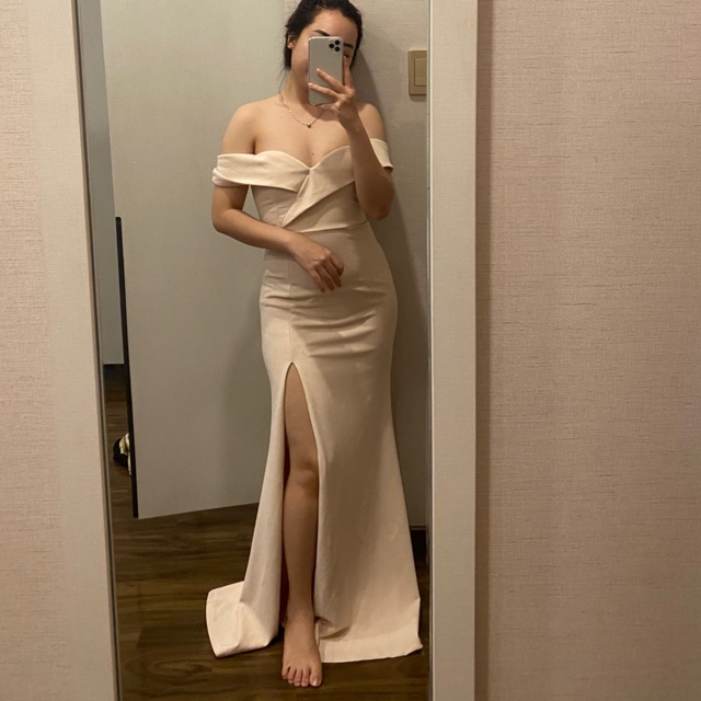Thanh lý đầm dạ hội hồng pastel