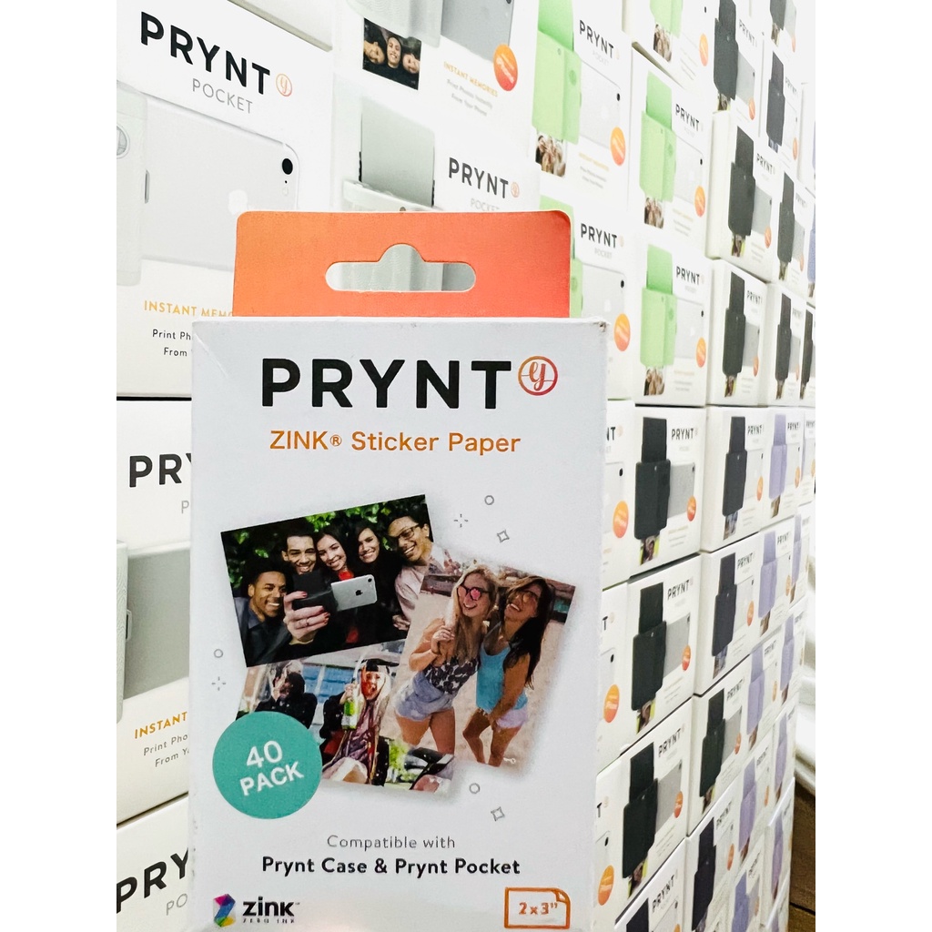 Giấy in ảnh ZINK hiệu PRYNT POCKET cho Iphone - Size 2x3 inch