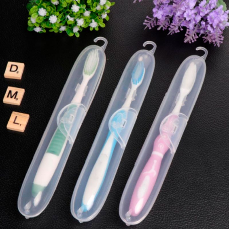 Hộp Nhựa Trong Suốt Đựng Bàn Chải Đánh Răng Kích Thước 23 X 3.5 X 3Cm Tiện Dụng