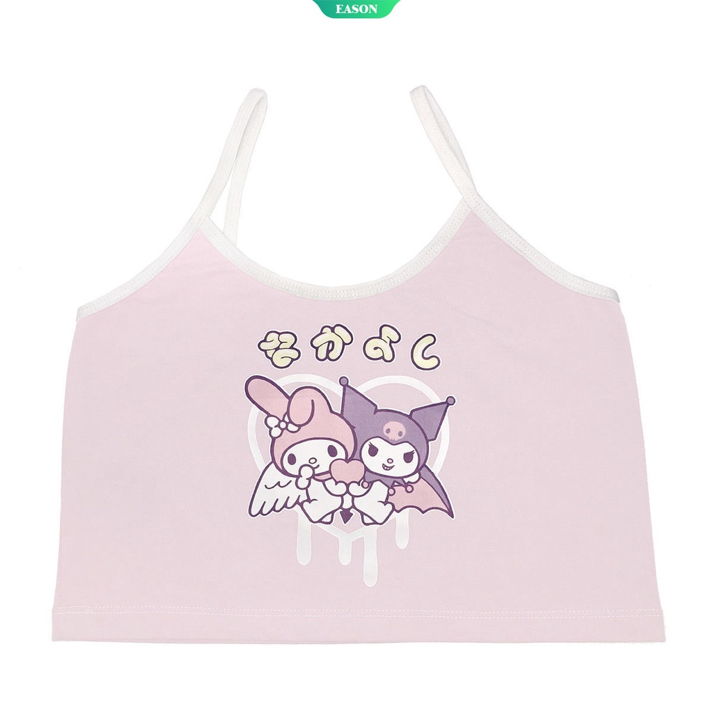 Dễ Thương Áo Lót Hai Dây In Hình Hello Kitty Phong Cách Nhật Bản Cho Nữ