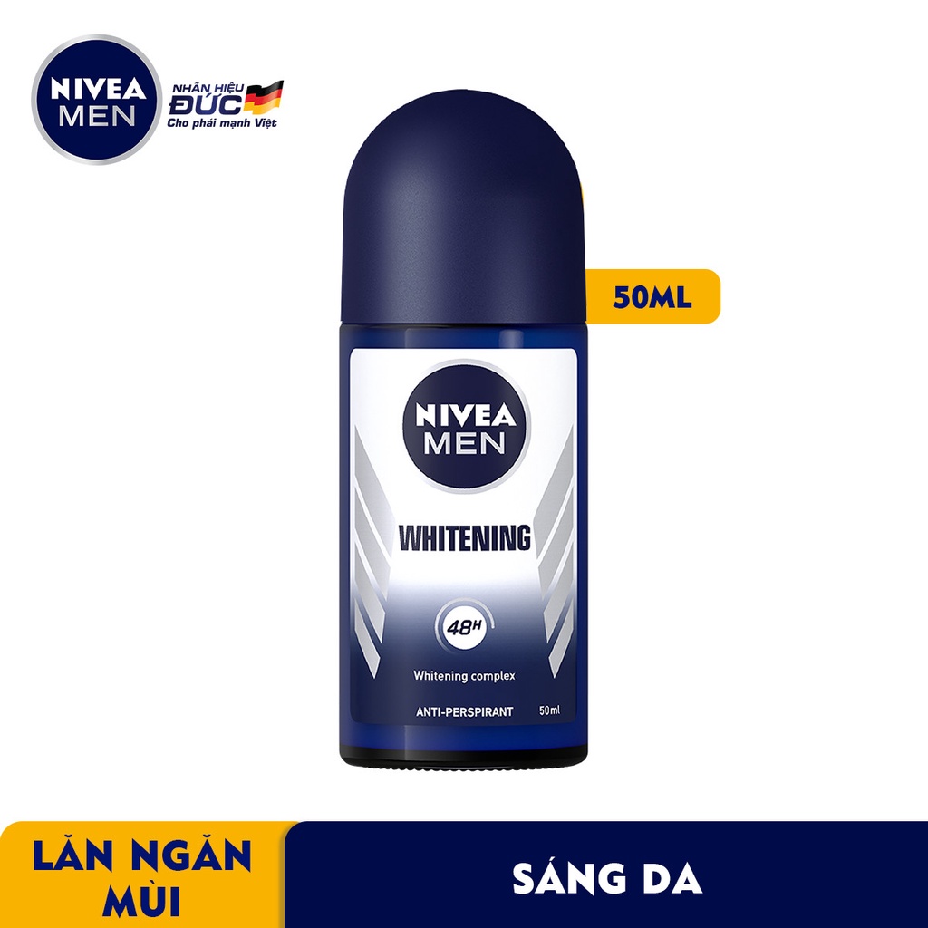 Lăn khử mùi nam Nivea men 50ml Deep | Black & White | Dry Impact | Silver Protect | Amazon | Espresso | Cool Kick