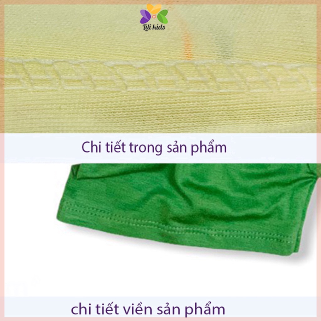 Bộ ba lỗ cho bé trai và bé gái chất thun lạnh mềm mịm họa tiết ngộ nghĩnh LILIKIDS BBL02