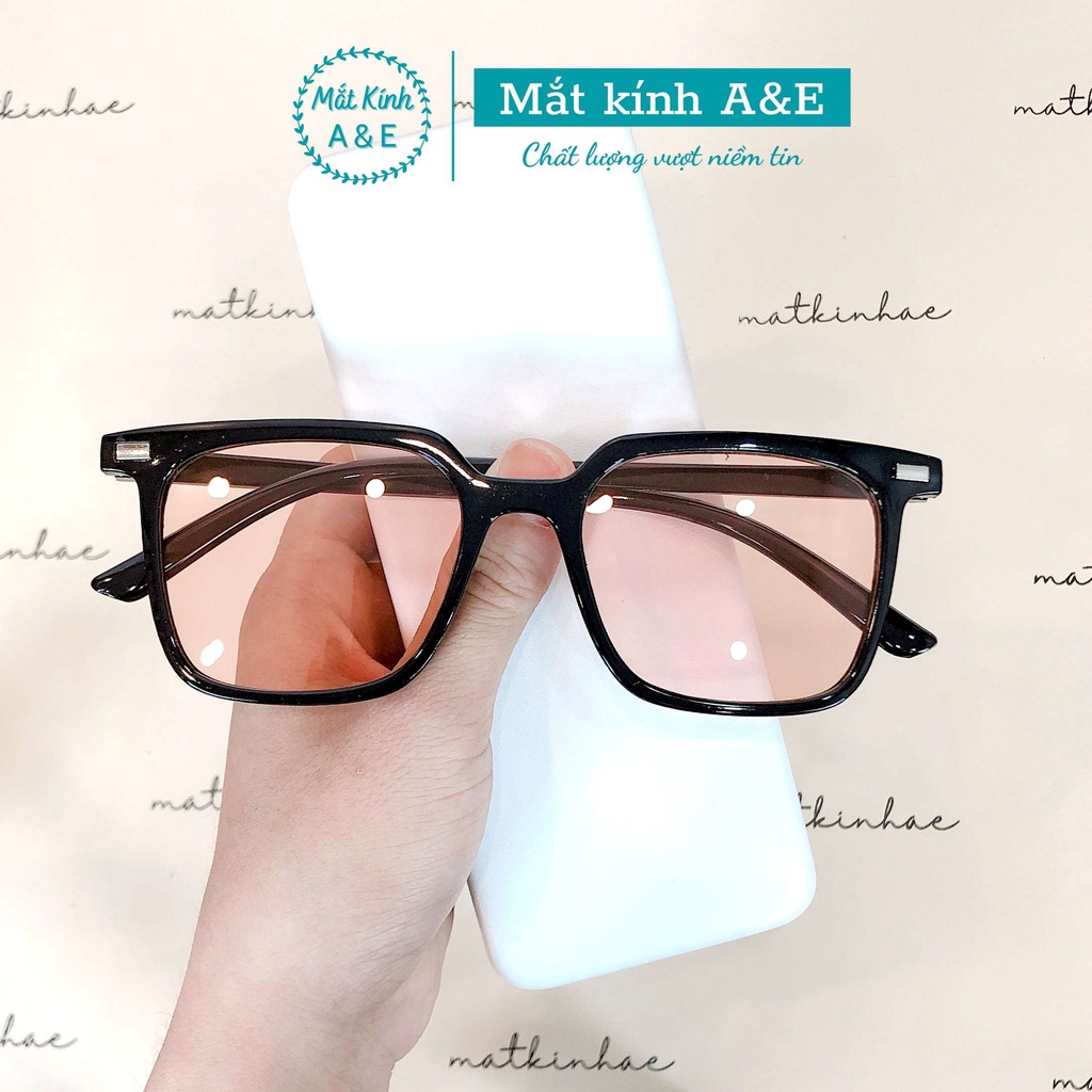 Kính mát nam nữ Hàn quốc AMIE Eyewear mắt kính râm vuông thiết kế đơn giản trẻ trung màu sắc