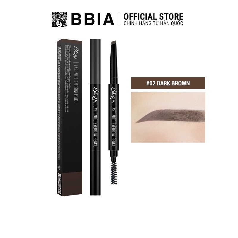 Chì Kẻ Chân Mày Bbia Last Auto Eyebrow Pencil (5 màu) 0.18g - Bbia Official Store