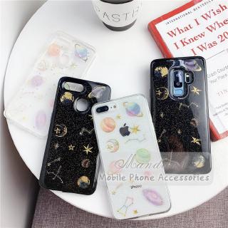 Ốp lưng lấp lánh hình hành tinh cho OPPO A7 A5s A3s